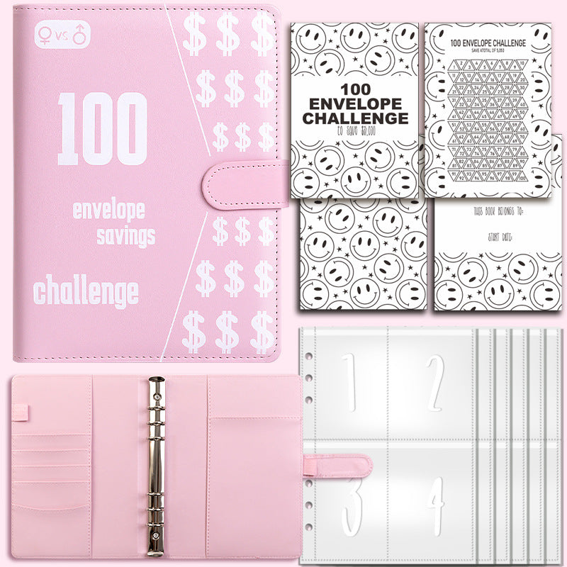 Savings  Challenge Notebook ~ Stores 100 Days Worth Of Savings