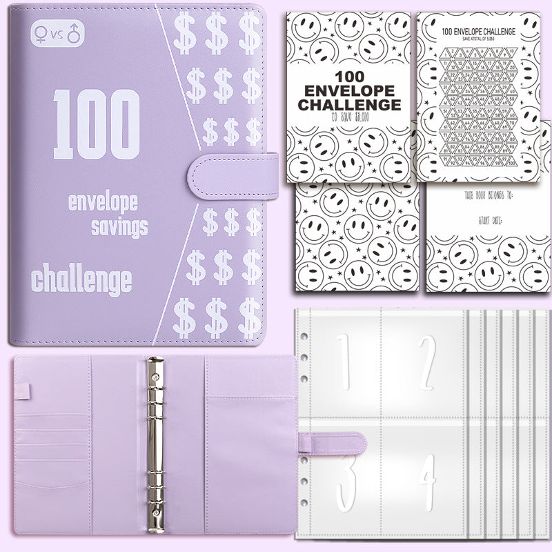 Savings  Challenge Notebook ~ Stores 100 Days Worth Of Savings