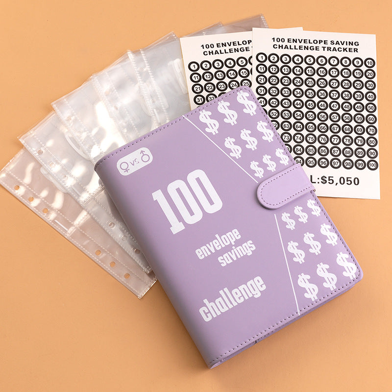 Savings  Challenge Notebook ~ Stores 100 Days Worth Of Savings